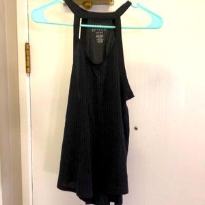 Open neck tank top. Size small. Color is heather grey.